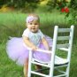 Princess Plum Peacock Feather Tutu Skirt with Vintage Headband Newborn Photography Props Baby Tutu S