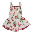 Princess Strawberry Romper Floral Jumpsuit Newborn Girls Baby Romper Tutu Dress Outfits