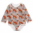 Christmas Newborn Baby Boy Girls Fox Cotton Long Sleeve Romper 2017 New Arrival Fashion Jumpsuit Out