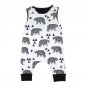 Fashion Baby Romper 2017 Summer Infant Kids Boy Girl Sleeveless Animal Print Romper Jumpsuit Outfit