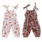 Summer Newborn Baby Kids Girl Infant Tank Sleeveless Floral Romper Jumpsuit Cotton Clothes Outfit Se