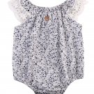 Baby Girls Rompers Infant Clothes Cute Floral Short Sleeve Newborn Baby Lace Romper One Piece Baby C