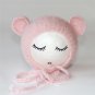 Newborn Mohair Ear Bear Hat Bonnet Baby Infant Photography Props Cap Gorro Bebe Handmade Knitted Ha