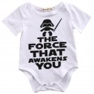 Newborn Toddler Infant Baby Boy Girl Bodysuit the force that awakens you Short Sleeve Clothes Outfit