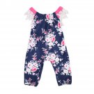 Infant Baby Girls Clothing Romper Floral Lace Backless Jumpsuit Sleeveless Flower New Sunsuit Clothe