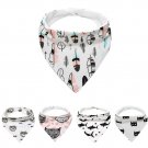 2017 New Design Cute Cartoon Patterns Baby Kids Cotton Bandana Bibs Feeding Saliva Towel Dribble Tri