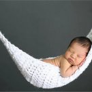 Crochet White Hammock Newborn Baby Photography Props Crochet Baby Hanging Cocoon for Photo Shoot Kni