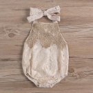 New 2017 Cute Newborn Toddler Infant Baby Girl Summer Sleeveless Lace Bodysuit Jumpsuit Clothes
