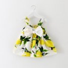 New Arrival Baby Party Dress girl dresses Lemon Print Baby Clothes Infant Slip Dress Princess Birthd
