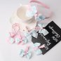 MISM 2017 1Set=7pc Kids Cute Dot Bow Tie Shape Hairpin Handmade Prefect Hair Clip Gift Set Bows Hair