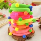 TS 20pcs Candy Colored Rivet Hair Holders High Quality Rubber Bands Hair Elastics Accessories Girl W