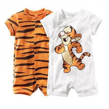 New Arrival Baby Rompers 100% Cotton Soft Newborn short sleeve summer jumpsuit Lovely cartoon tiger 