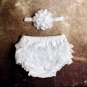 Baby Cotton Lace Bloomers Newborn Flower Headband Shorts Cute Baby Bottom Diaper Cover Toddler Girls