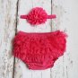 Baby Cotton Lace Bloomers Newborn Flower Headband Shorts Cute Baby Bottom Diaper Cover Toddler Girls