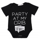 2017 Summer Newborn Baby Girl Boy Clothes Cotton Short Sleeve Cradle Printed Bodysuit Jumpsuit Plays