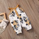 Infant Newborn Baby Girl Boys Clothing Floral Princess Jumpsuit Flower Cotton Baby Romper Clothes Se