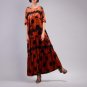 [OL] 2017 Autumn Spring New Lace Patchwork Dot Dress Velvet Maxi Dresses Vintage Loose Casual Women\