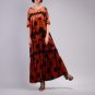 [OL] 2017 Autumn Spring New Lace Patchwork Dot Dress Velvet Maxi Dresses Vintage Loose Casual Women\