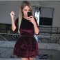 BKLD 2017 Womens Elegant Vintage Velvet Slim Casual Celebrity Party Velour Dresses O-neck Short Sexy