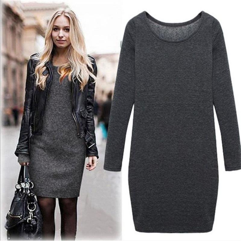 2018 Hot Fashion Autumn/Winter Velvet Round Collar Woolen Thickening Dress Beautiful Smooth Cotton