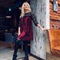 2018 Spring Sexy Hollow out Lace Patchwork Pleated Dresses O-neck Velvet Short Mini Dress Casual Loo