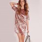 3XL High Quality Velvet Dress 2017 New Women Summer Plus Size Dress Sexy Party Fashion Mini Dress So