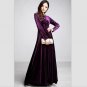 2016 Plus Size XXXL New Women Winter Dress V-Neck Long Maxi Velvet Dresses Elegant Ladies Formal Par