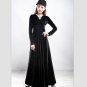 2016 Plus Size XXXL New Women Winter Dress V-Neck Long Maxi Velvet Dresses Elegant Ladies Formal Par