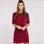 7 color summer dress O-Neck Short Sleeve Velvet Short Casual Women Dress 2017 New Fashion Women Clot