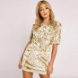 7 color summer dress O-Neck Short Sleeve Velvet Short Casual Women Dress 2017 New Fashion Women Clot