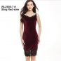 Foreign trade bursts sells sexy lace stitching swan gold velvet strap dress pack hip pencil dress