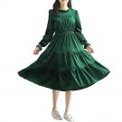 Mori Girl Velvet Dress 2017 New Autumn and Winter Loose Vintage Vestidos Women Long Sleeve Long Pleu