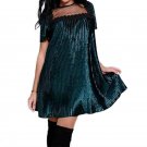 Vintage Velvet Vestidos Women Party Sexy Pleated Mini Dresses 2018 De Festa Feminina Lace Patchwork 