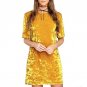2017 Spring Summer Velvet Dress Women Short Sleeve Casual Mini Bodycon Ladies Dresses Satin Slip Plu