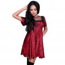 Fashion Women Dress 2018 Spring Pleated Velvet Casual Dresses With Patchwork Lace Newest Elegant Min