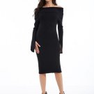 Slash Neck Women\'s Bodycon Dress