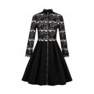 Black Lace A-line Dress