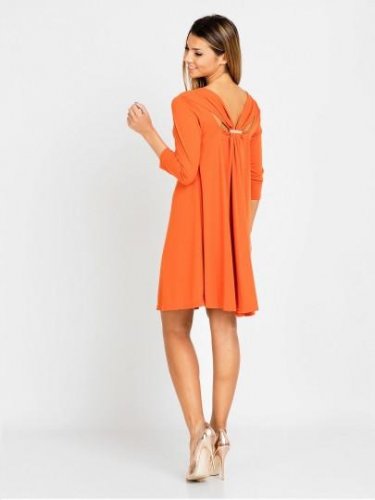 Knee-Length Nine Points Sleeve Women\'s Day Dress