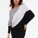Gray Batwing Sleeve Women\'s Bodycon Dress
