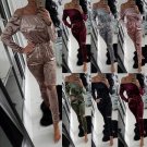 S-2XL Women Sexy Off Shoulder Jumpsuit Fashion Casual Slim Velvet Bodysuit 2016 Autumn Winter Long S