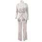 Full Sleeve V Neck Velvet Wide Leg Jumpsuit Autumn Winter Women White Red Loose Two Piece Set Romper