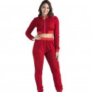 2017 Autumn Winter Warm Red Blue Black Gray Velvet Jumpsuits Rompers Long Sleeve Pants Overalls Sexy