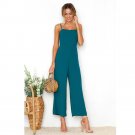 Womens Straps Zipper Holiday Playsuit Ladies Long Beach Jumpsuit