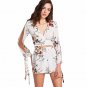 Women Printed Long Sleeve Tops Shirt Two Piece Shorts Pant  Clubwear Jumpsuit