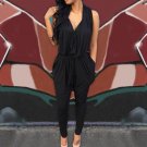 2018 Summer New Women Rompers Jumpsuits Sexy Sleeveless Long Casual Jumpsuit V Neck High Waist Overa