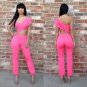 Jumpsuits Plus Size Sexy Women Palazzo Sleeveless jumpsuit Rompers Online One-shoulder jumpsuits for