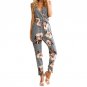 Boho Beach Jumpsuits Sexy Casual Floral Print Jumpsuits Summer Women Spaghetti Strap Backless Sexy J