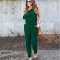 Ruffles Chiffon Jumpsuits Plus Size Overalls  Sexy Casual Summer Women One Shoulder Long Playsuits R