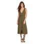 Fashion Casual Women Solid Sleeveless Hollow Loose One-piece Pants Sexy Deep V Neck Jumpsuit New