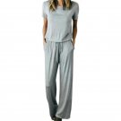 Women Jumpsuit Casual Long Playsuit Wide Leg Overalls Solid Jumpsuits Rampers Loose Pants Sportwear 